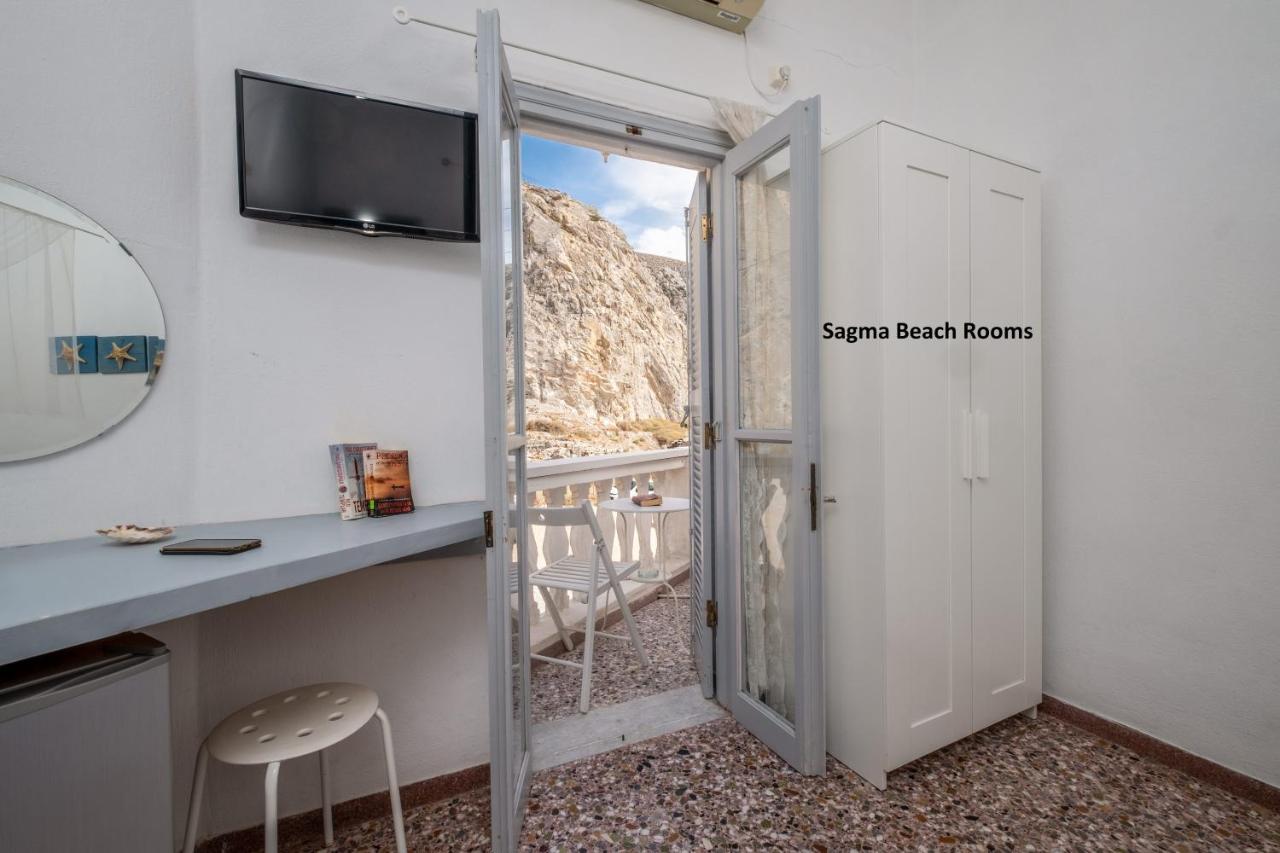 Sagma Beach Rooms เปริสซา ภายนอก รูปภาพ